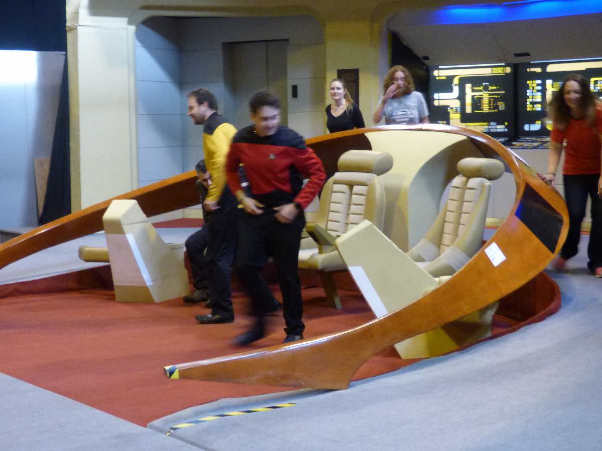 Enterprise bridges at Destination Star Trek at The NEC in 2016 and 2018