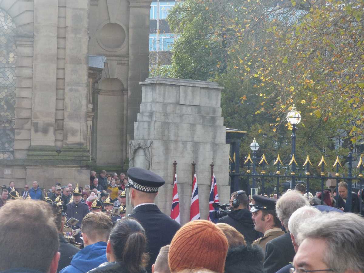 Remembrance Sunday parade and service around Birmingham Cathedral (November 2019)