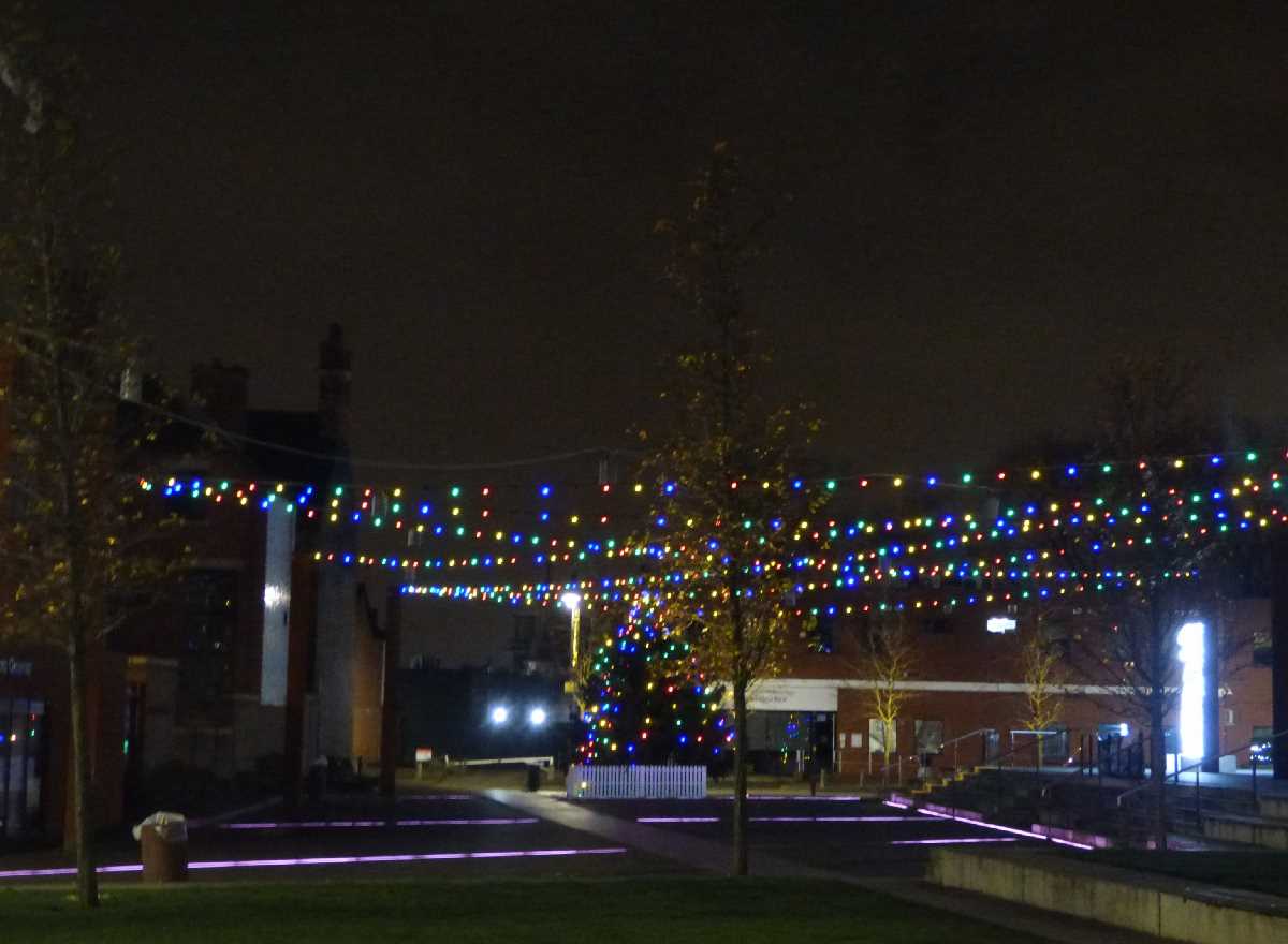 Jewellery Quarter festive lights in St Paul`s Square and The Golden Square