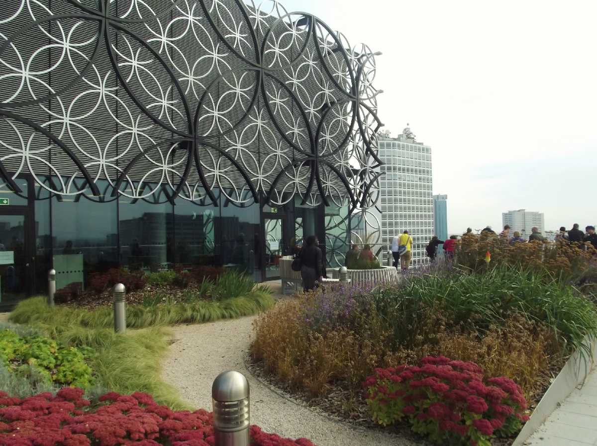 The Discovery Terrace and the Secret Garden at the Library of Birmingham during September 2013