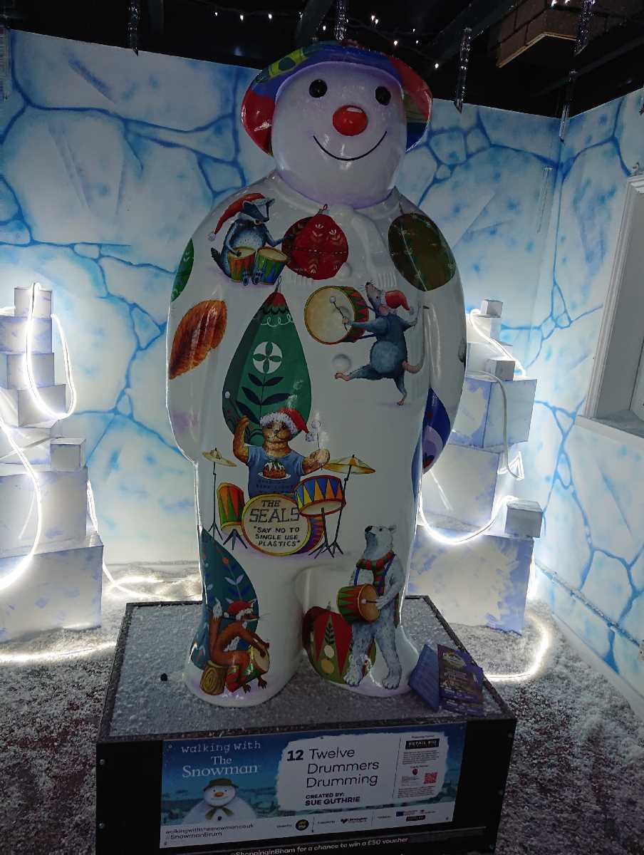 The Snow Village at Birmingham's House of Fraser and the Walking with The Snowman trail