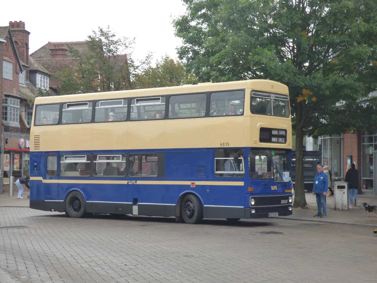 Solihull Food Festival heritage buses out from The Transport Museum Wythall